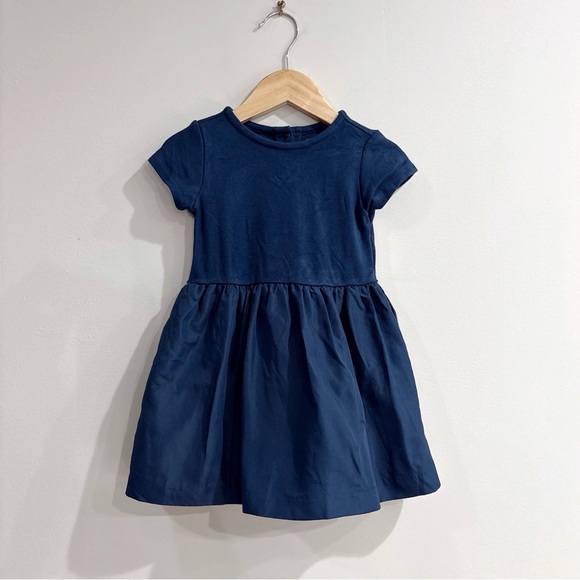 Ralph Lauren Baby Girl Navy Blue Dress Size 12M – Classic Party Outfit - Picture 1 of 8